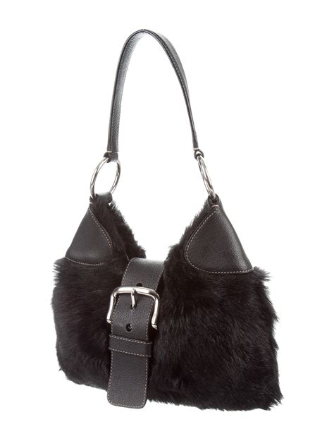 prada yellow fur bag|prada adjustable shoulder handbags.